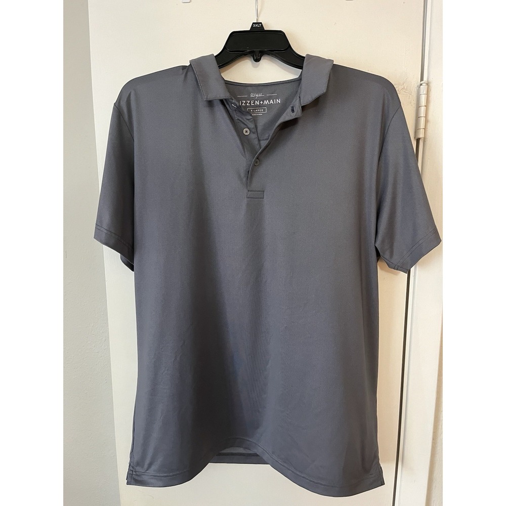 Mizzen + Main Polo Shirt Mens Small Performance Golf Phil Mickelson Short Sleeve